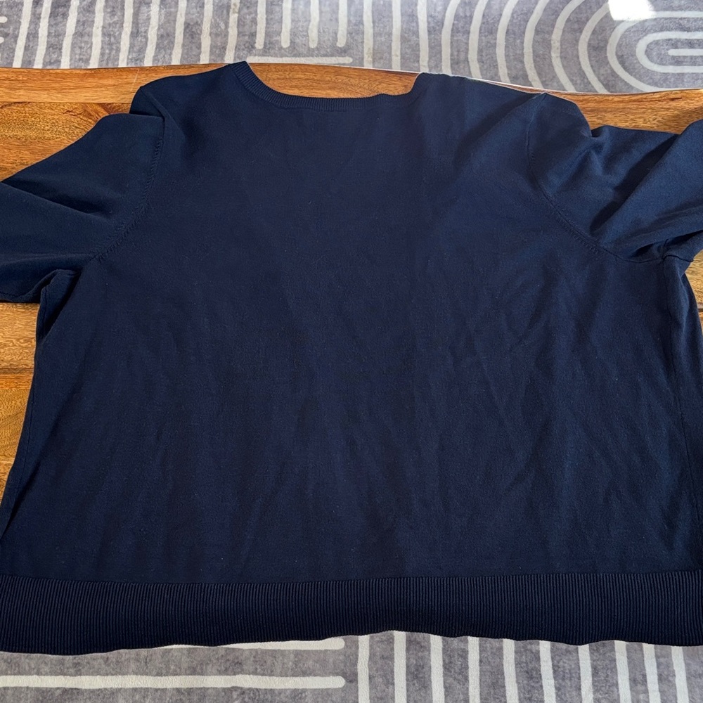 Amazon Essentials Navy Blue Knit Cardigan Sweater - Picture 5 of 11